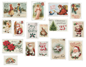 Read more about the article Friday Freebie Vintage Christmas Stamps