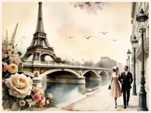 Read more about the article Friday Freebie French Landscape Ephemera