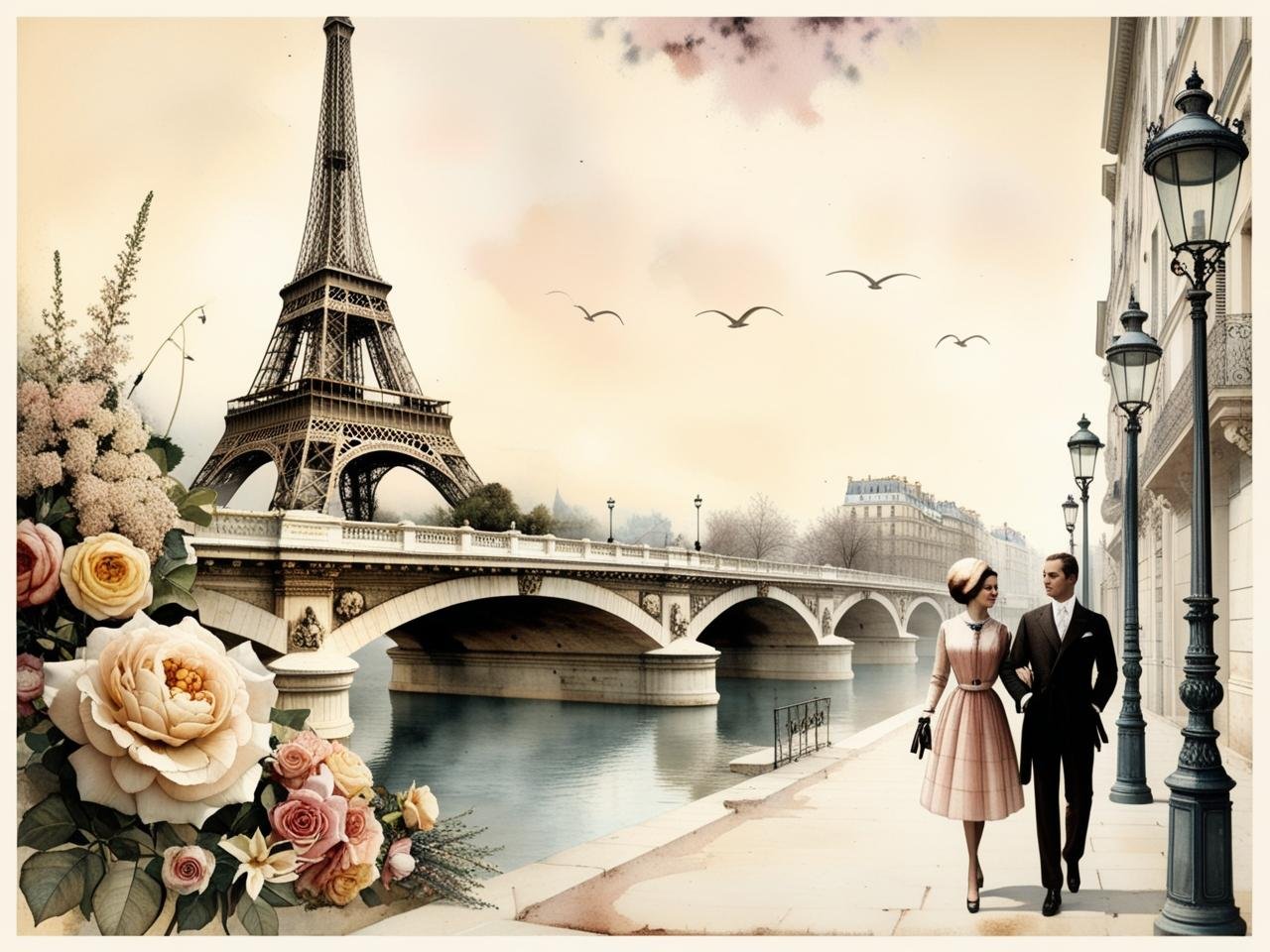 Read more about the article Friday Freebie French Landscape Ephemera