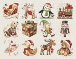 Friday Freebie, “Patchwork Christmas Ephemera”