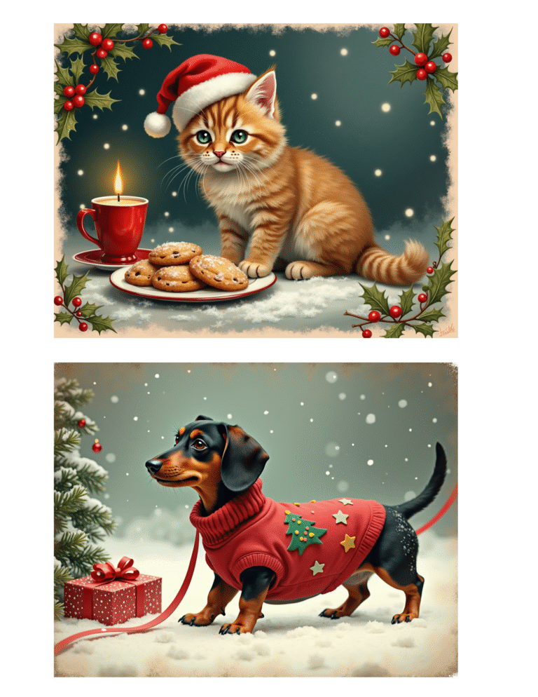 Friday Freebie! Kittens & Puppies Postcards