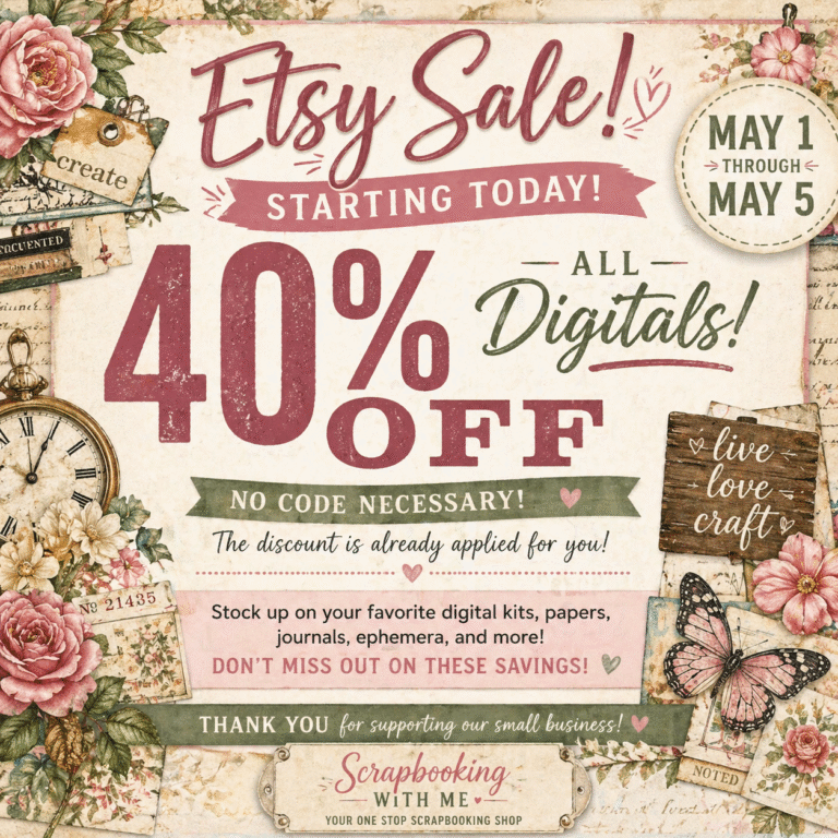 Etsy Digital Sale + New May Preorders Now Open!