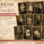 Friday Freebie Alert! Sweet Little Vintage Portraits