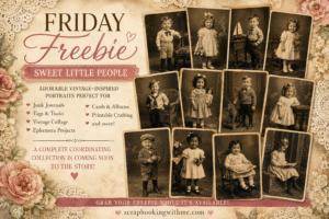 Read more about the article Friday Freebie Alert! Sweet Little Vintage Portraits