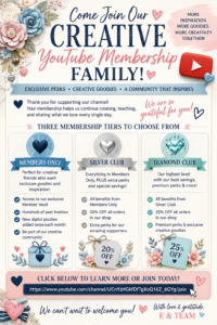 Read more about the article Come Join Our Creative YouTube Membership Family