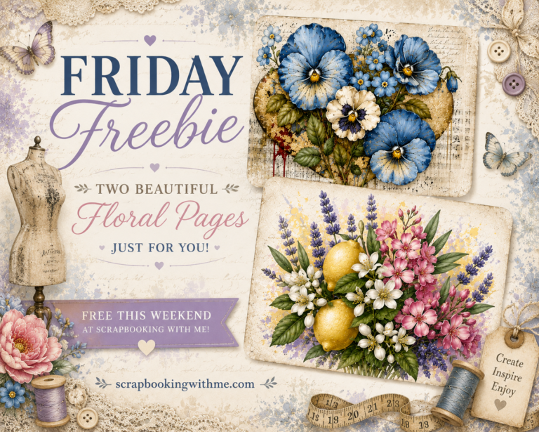 Friday Freebie – Beautiful Floral Journal Cards Just for You!
