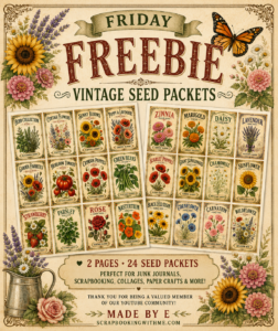 Read more about the article Friday Freebie is Here + 4 Beautiful New Digital Collections!