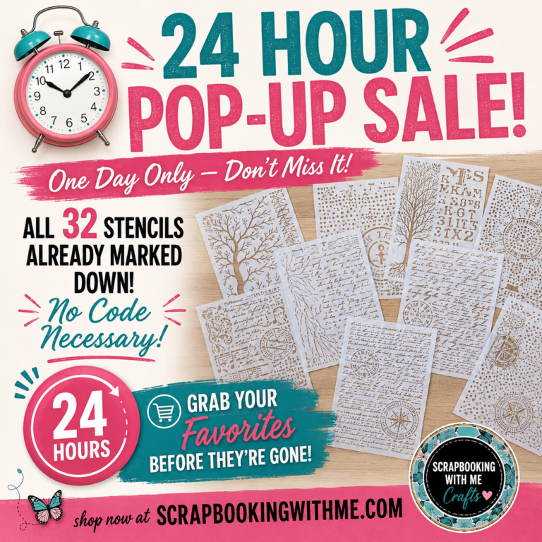 24-Hour Pop-Up Sale is LIVE! 32 Stencils Already Marked Down + A Quick Update