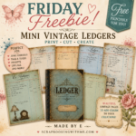 Friday Freebie is Here! Mini Vintage Ledger Printables!