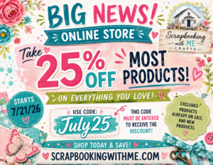 Read more about the article Big News! Three Exciting Things Happening at Scrapbooking With ME Crafts!