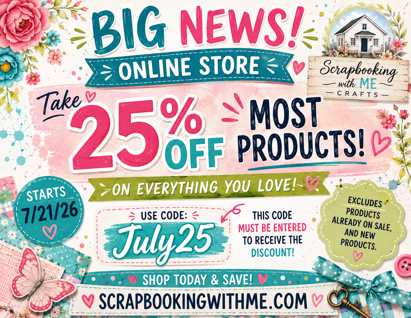 You are currently viewing Big News! Three Exciting Things Happening at Scrapbooking With ME Crafts!