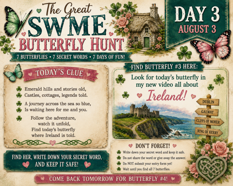 DAY 3 — THE GREAT SWME BUTTERFLY HUNT! Don’t Forget — Mystery Chip Picks Are Here!