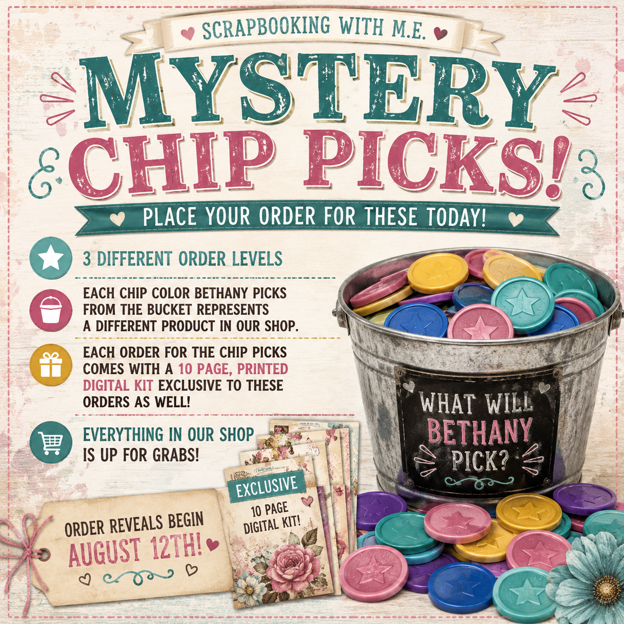 You are currently viewing MYSTERY CHIP PICKS! & THE GREAT SWME BUTTERFLY HUNT MYSTERY WORD!